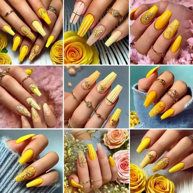 Unhas Decoradas Amarelas: A Tendência Vibrante que Está Conquistando as Apaixonadas por Nail Art